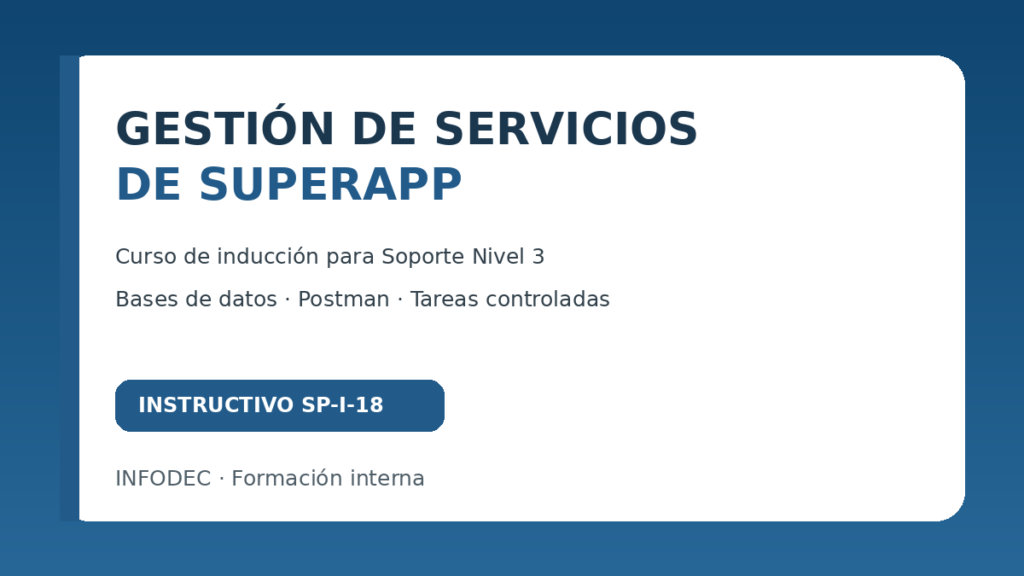 Portada del curso Gestión de Servicios de SuperApp